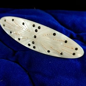 Vintage Barrette. Beautiful Mother of Pearl.